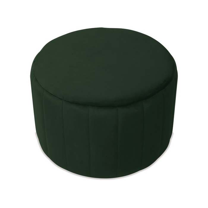 Emma Ottoman - Green Velvet - Paulas Home & Living