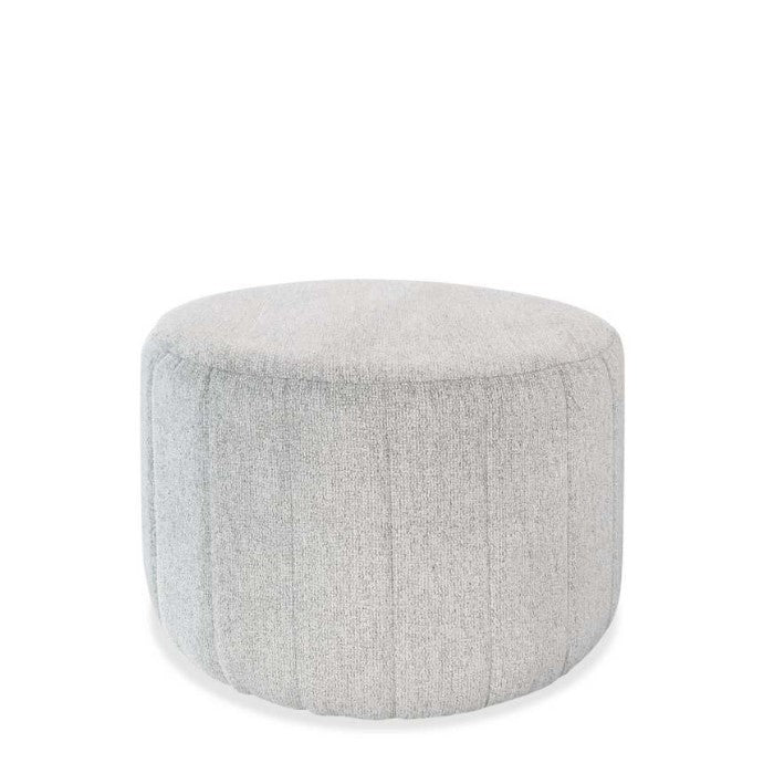 Emma Ottoman - Light Grey linen fabric - Paulas Home & Living