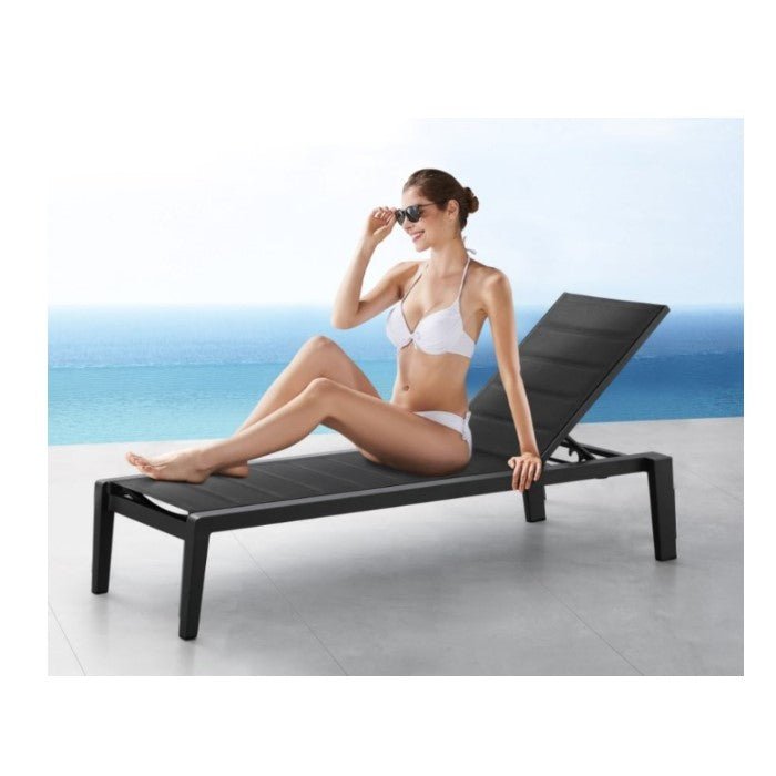 Emoti Sunlounger - White or Black - Paulas Home & Living