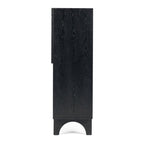 Etch Display Highboard (Black Oak) - Paulas Home & Living