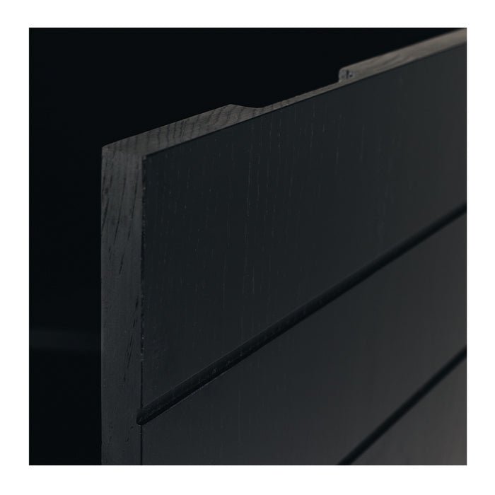 Etch Display Highboard (Black Oak) - Paulas Home & Living