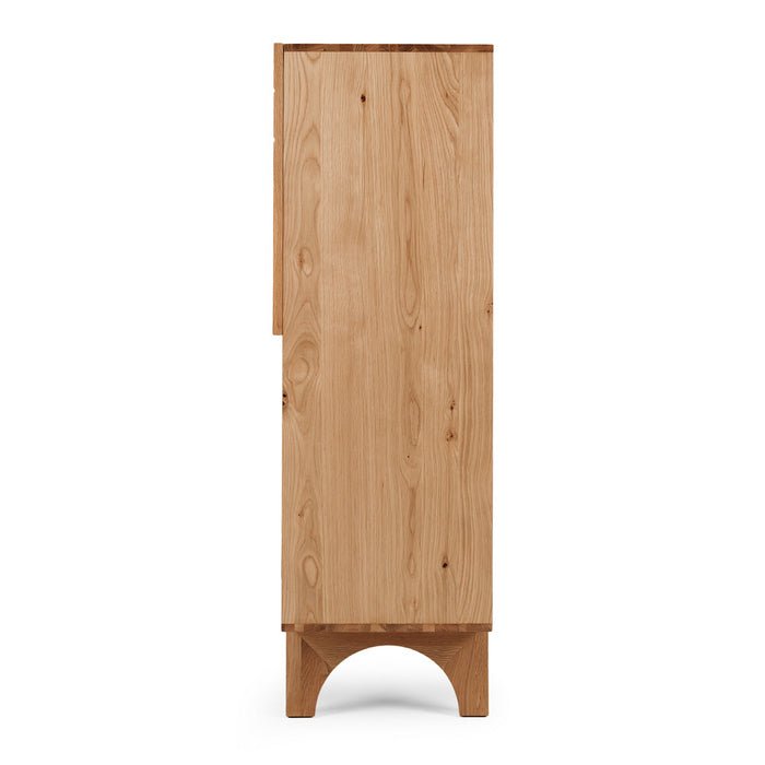 Etch Display Highboard (Natural Oak) - Paulas Home & Living