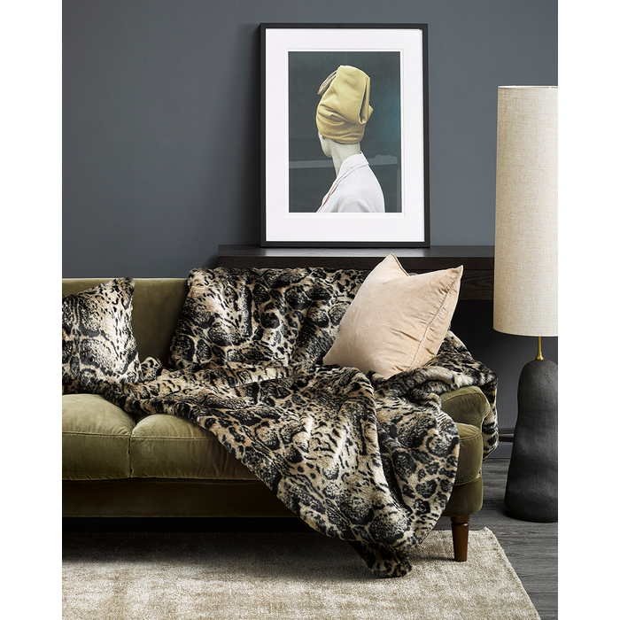 Faux Fur Throw - African Leopard - Paulas Home & Living