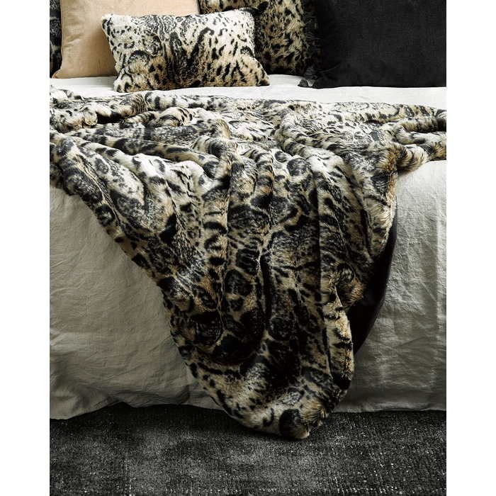 Faux Fur Throw - African Leopard - Paulas Home & Living