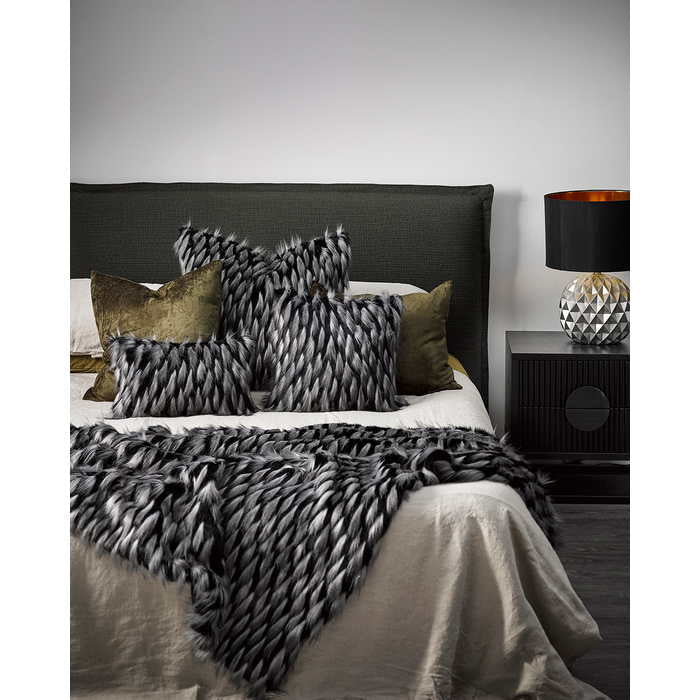 Faux Fur Throw - Guinea Fowl - Paulas Home & Living