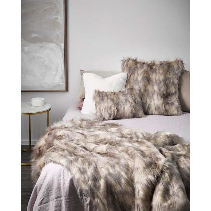 Faux Fur Throw - Mountain Hare - Paulas Home & Living