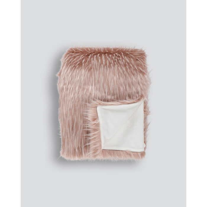 Faux Fur Throw - Peony Plume - Paulas Home & Living