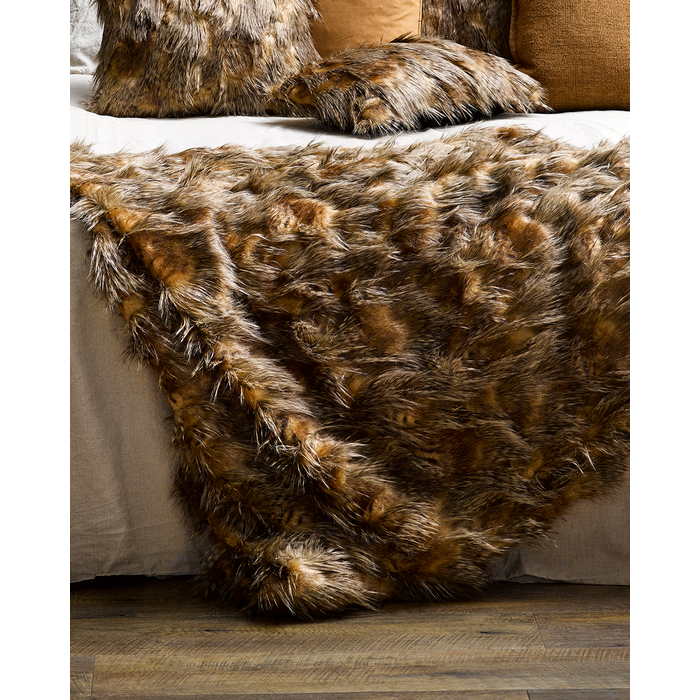 Faux Fur Throw - Red Fox - Paulas Home & Living