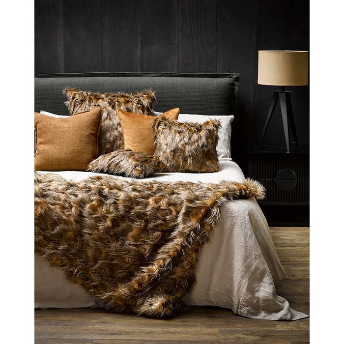 Faux Fur Throw - Red Fox - Paulas Home & Living