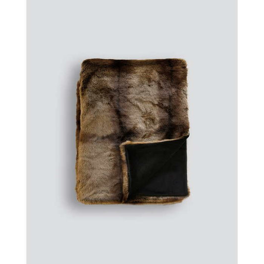 Faux Fur Throw - Red Lemur - Paulas Home & Living