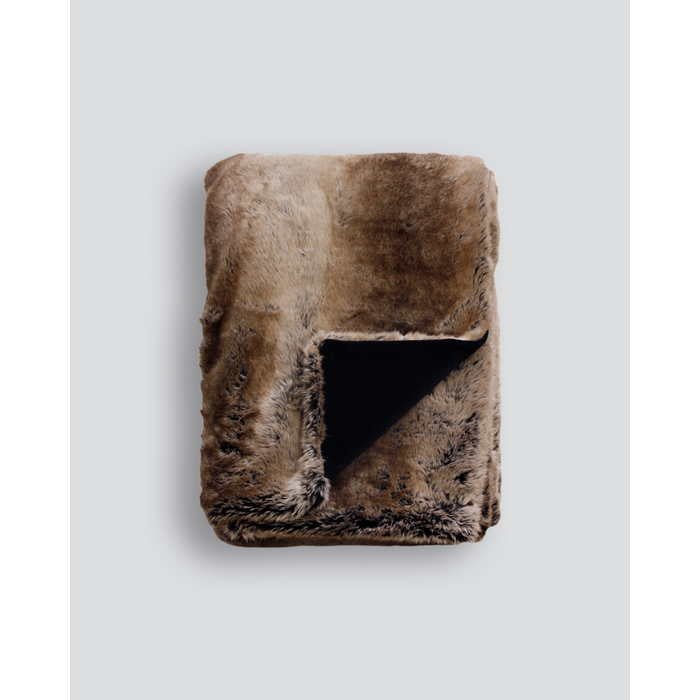 Faux Fur Throw - Sable - Paulas Home & Living