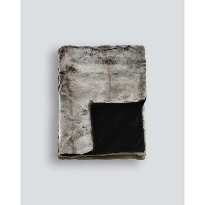 Faux Fur Throw - Silver Marten - Paulas Home & Living