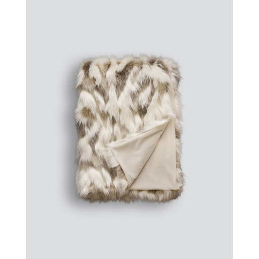 Faux Fur Throw - Snowshoe Hare - Paulas Home & Living