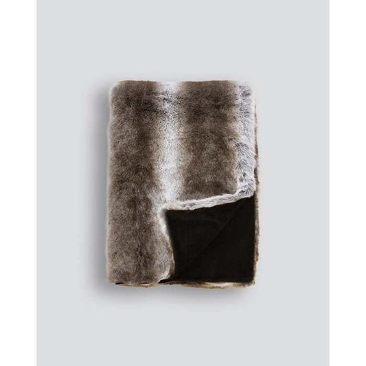 Faux Fur Throw - Striped Elk - Paulas Home & Living