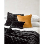 Faux Fur Throw - Valentina Black - Paulas Home & Living