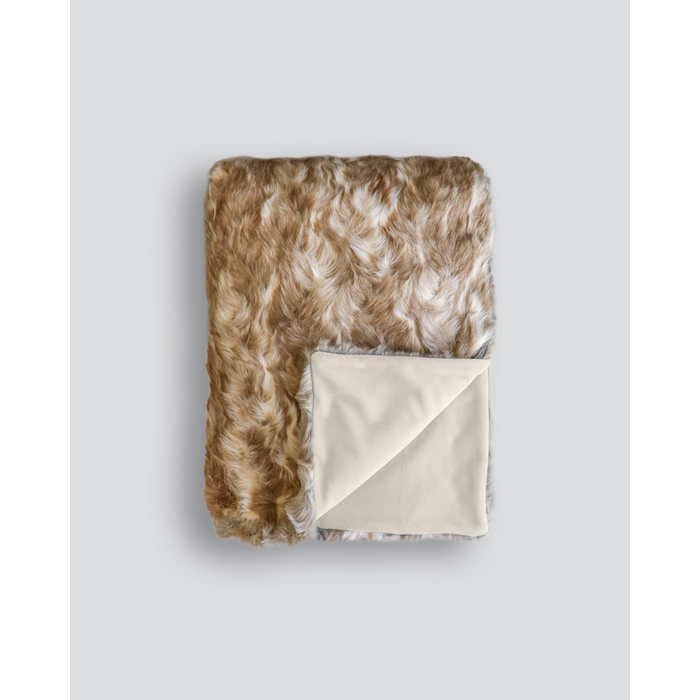 Faux Fur Throw - Vintage Squirrel Fawn - Paulas Home & Living