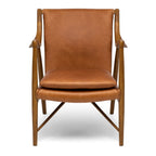 Finn Armchair Cognac Leather - Paulas Home & Living