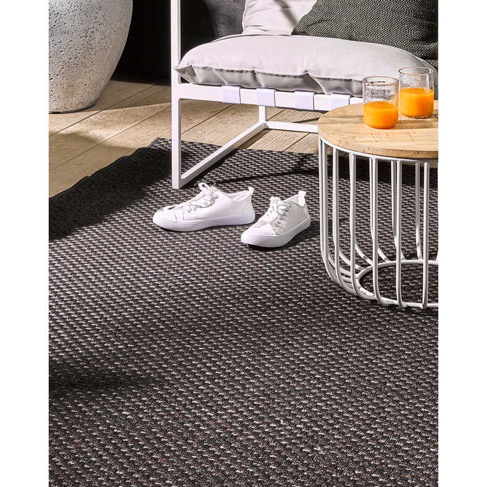 Flax Outdoor Rug - Charcoal - Paulas Home & Living