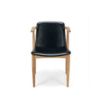 Flores Chair Vintage Black PU - Paulas Home & Living