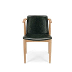 Flores Chair Vintage Green PU - Paulas Home & Living