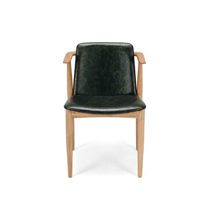 Flores Chair Vintage Green PU - Paulas Home & Living