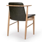 Flores Chair Vintage Green PU - Paulas Home & Living