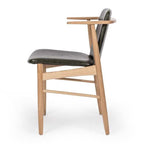 Flores Chair Vintage Green PU - Paulas Home & Living