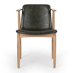 Flores Chair Vintage Green PU - Paulas Home & Living