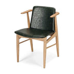 Flores Chair Vintage Green PU - Paulas Home & Living
