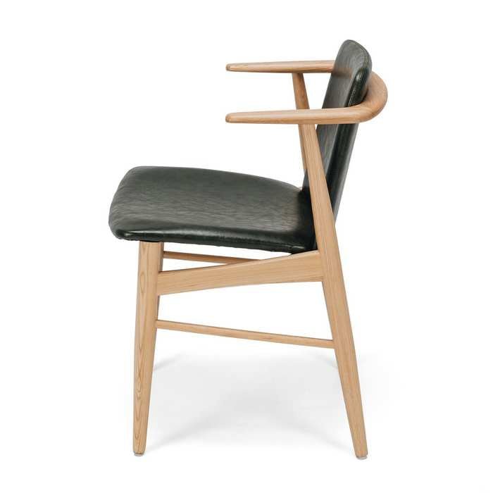 Flores Chair Vintage Green PU - Paulas Home & Living