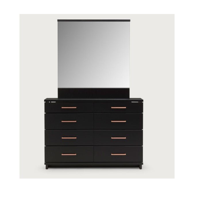 Fox Dresser with Mirror - 5 or 8 Drawer - Paulas Home & Living