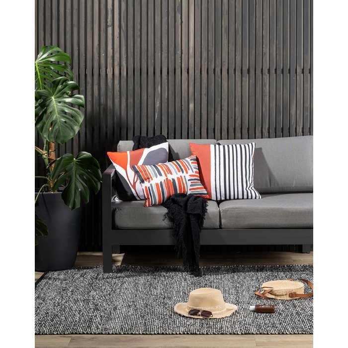 Freya Outdoor Rug - Black/White - Paulas Home & Living