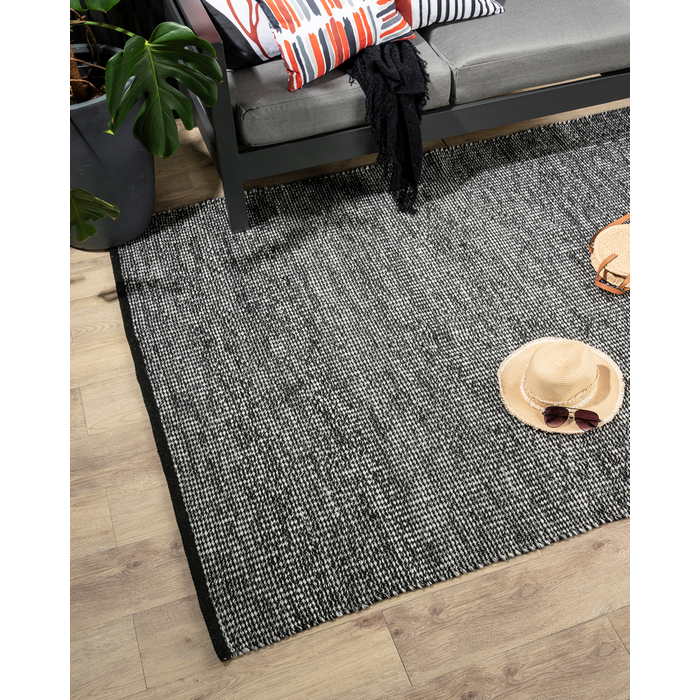 Freya Outdoor Rug - Black/White - Paulas Home & Living