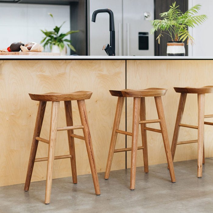 Fuji Barstool - Natural Oak - Paulas Home & Living