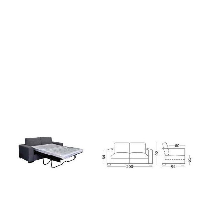 Globe Sofa Bed with Innerspring Mattress - 2 Colours to Suit - Paulas Home & Living
