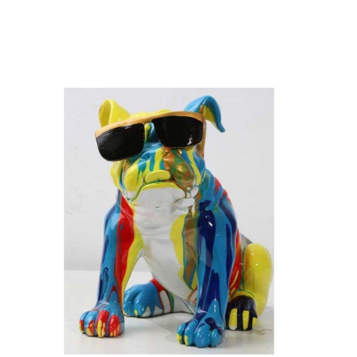 Graffiti Bulldog Glasses - two sizes to choose from - Paulas Home & Living