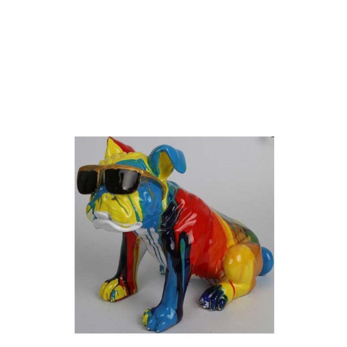 Graffiti Bulldog Glasses - two sizes to choose from - Paulas Home & Living