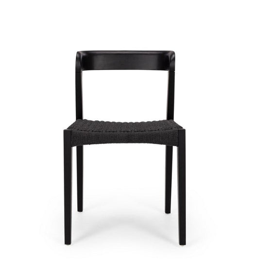 Haast Dining Chair - Black Rope seat - Paulas Home & Living