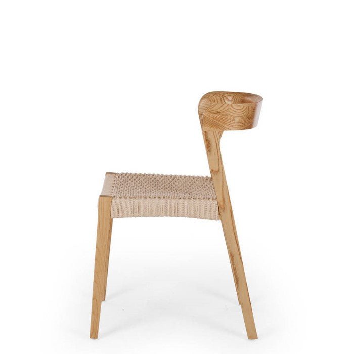 Haast Dining Chair - Natural Rope seat - Paulas Home & Living