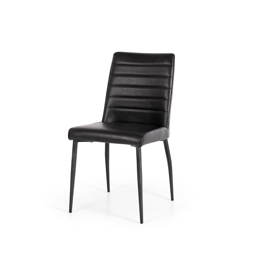 Hansel Dining Chair - Black PU - Paulas Home & Living
