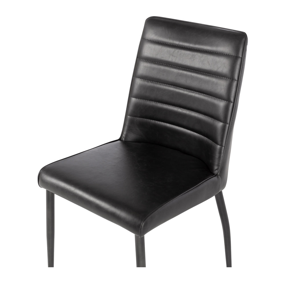 Hansel Dining Chair - Black PU - Paulas Home & Living