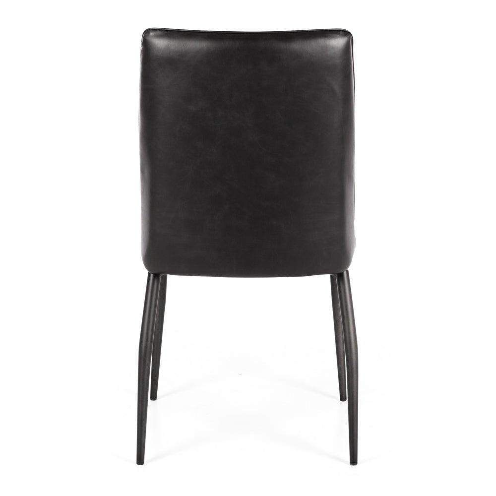 Hansel Dining Chair - Black PU - Paulas Home & Living