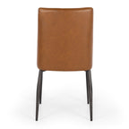 Hansel Dining Chair - Cognac PU - Paulas Home & Living