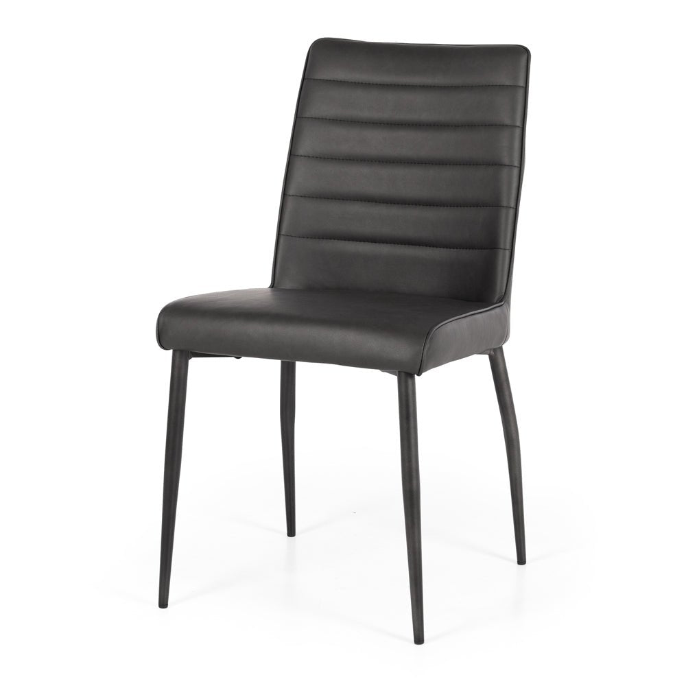 Hansel Dining Chair - Grey PU - Paulas Home & Living