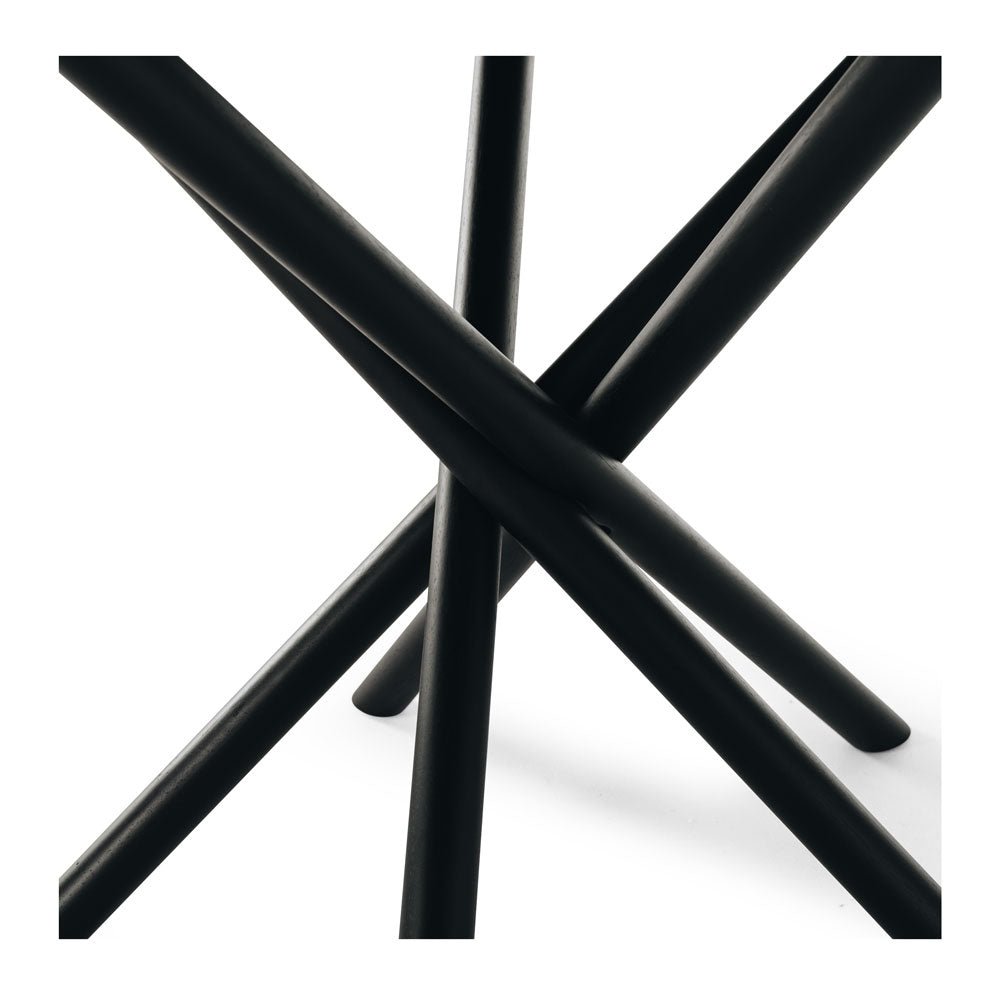 Harper Dining Table Round - Black Oak (1200dia) - Paulas Home & Living