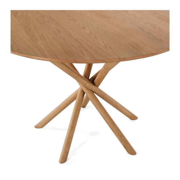 Harper Dining Table Round - Natural Oak (1200dia) - Paulas Home & Living