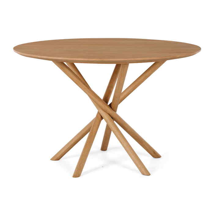 Harper Dining Table Round - Natural Oak (1200dia) - Paulas Home & Living