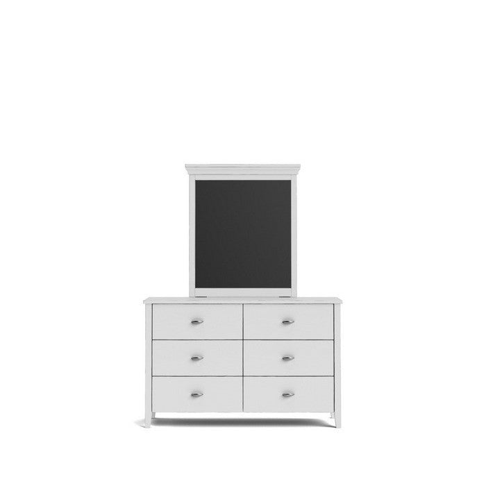 Hilton Dresser and Mirror 6 Drawer - Paulas Home & Living