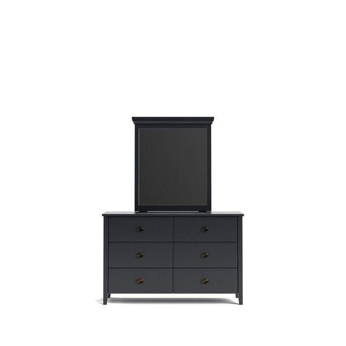 Hilton Dresser and Mirror 6 Drawer - Paulas Home & Living