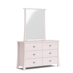 Hudson Dresser and Mirror 6 Drawer - Paulas Home & Living
